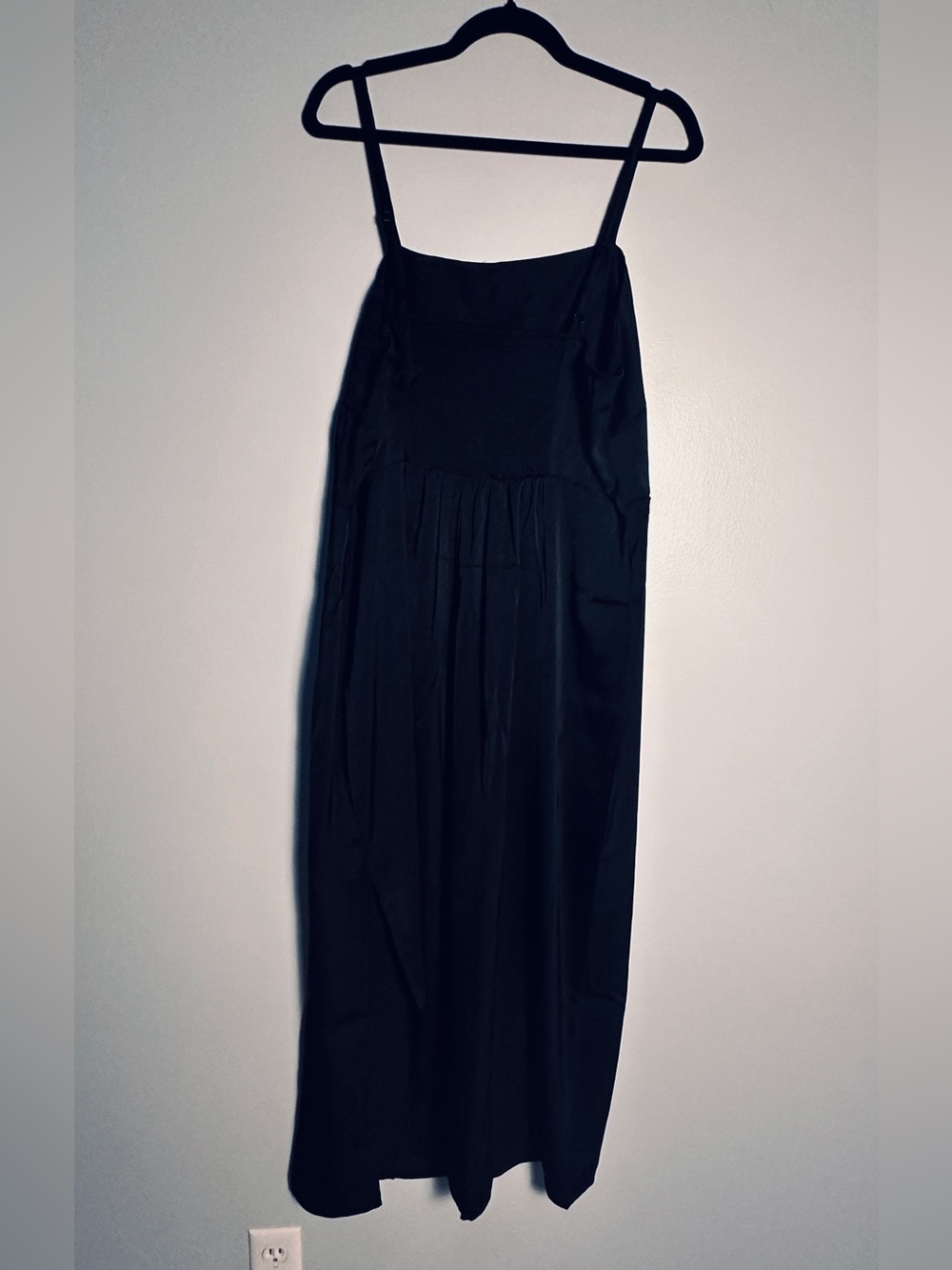 A New Day Black Column Slip Midi Slip Feminine Dress XXL Side Slit NWT - Picture 6 of 10